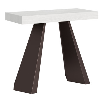 Consola Diamante con patas de oso - Consola extensible 90x40/196 cm Diamante Small Premium roble natural con estructura de oso