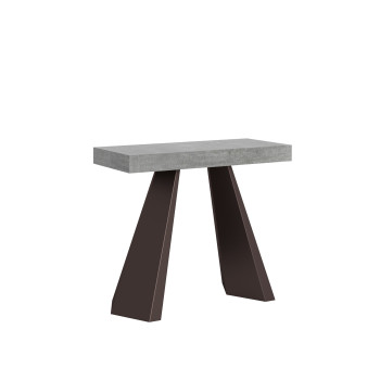 Consola Diamante con patas de oso - Consola extensible 90x40/300 cm Diamante Premium roble natural con estructura de oso