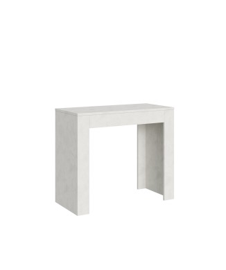 Consola Emy - Consola Extensible 90x42/302 cm Emy Espátula Blanca