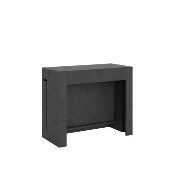 Consola Evolve - Consola extensible 90x42/302 cm Evolve blanco fresno con extensiones internas