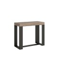 Mesa consola extensible 90x40/196 cm Futura Small Premium Estructura Antracita
