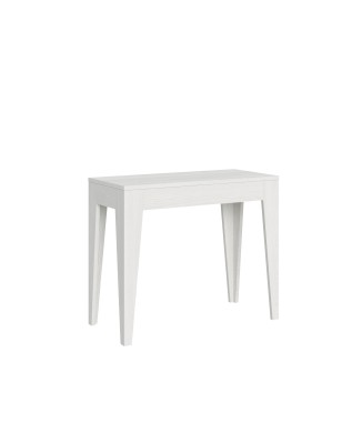 Consola Isotta - Consola extensible 90x42/198 cm Isotta Small Fresno Blanco