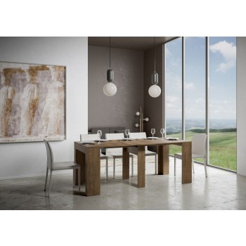 Consola Módem - Consola Extensible 90x42/302 cm Módem Blanco Fresno