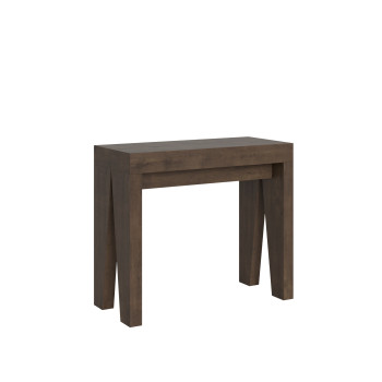 Consola Naxy - Consola extensible 90x40/300 cm Naxy Fresno Blanco