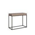 Mesa consola extensible 90x40/196 cm Nordica Small Premium Estructura Antracita