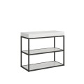 Mesa consola extensible 90x40/300 cm Plano Estructura Antracita