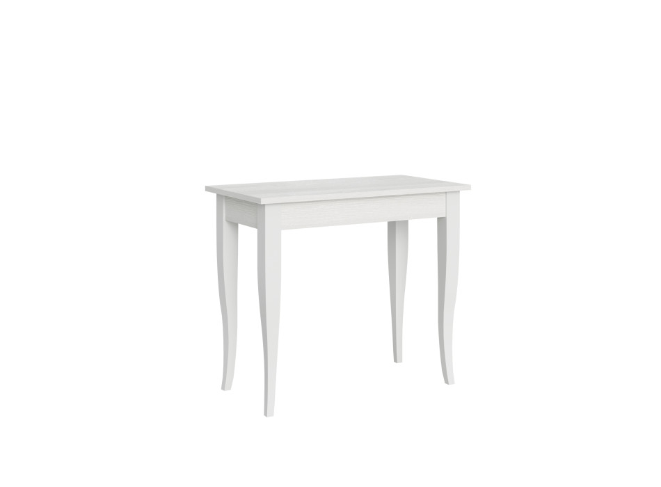 Consola Sciabola - Consola extensible 90x48/204 cm Sciabola Pequeña Fresno Blanco