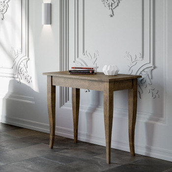 Consola Sciabola - Consola extensible 90x48/204 cm Sciabola Pequeña Nogal