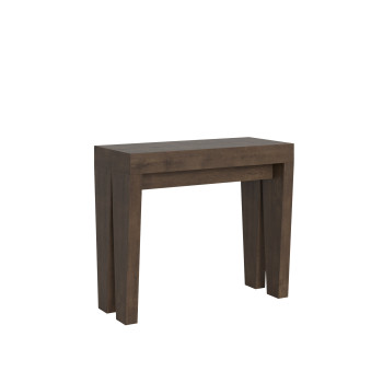 Consola Spimbo - Consola extensible 90x40/196 cm Spimbo Pequeña Fresno Blanco