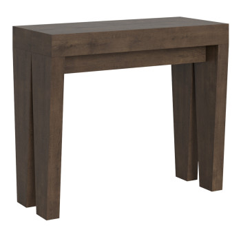 Consola Spimbo - Consola extensible 90x40/196 cm Spimbo Pequeña Fresno Blanco