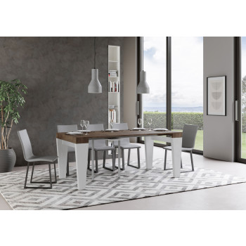 Consola Spimbo - Consola extensible 90x40/300 cm Spimbo Fresno Blanco