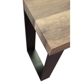 Consola Tecno con patas antracita - Consola extensible pequeña Tecno 90x40/196 cm con patas de fresno blanco y antracita