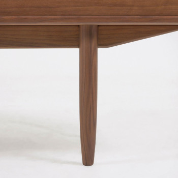 Aparador Carolin con 2 puertas y 1 cajón, chapa de nogal, 180 x 83,8 cm