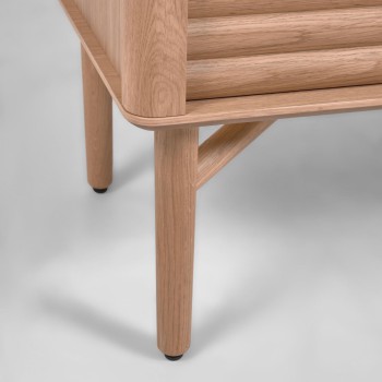 Aparador Lenon de 3 puertas y 3 cajones en madera y chapa MIX Crédito