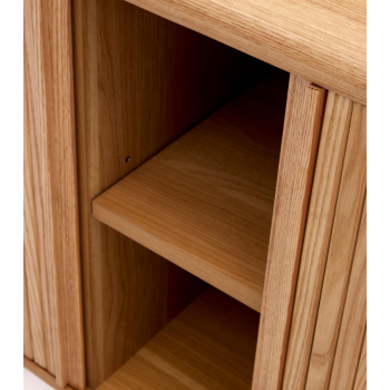 Aparador Mailen de 2 puertas en chapa de fresno con acabado