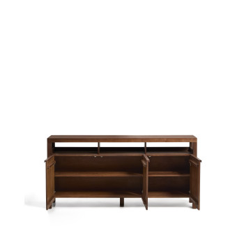 Aparador Norani de madera maciza y chapa de acacia, 180 x 85 cm.