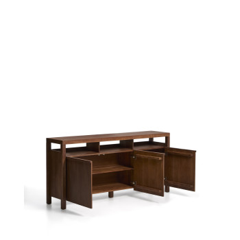 Aparador Norani de madera maciza y chapa de acacia, 180 x 85 cm.