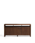 Aparador Norani de madera maciza y chapa de acacia, 180 x 85 cm.