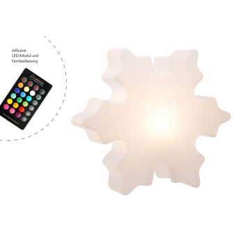 Cristal de Nieve Luminoso 40 cm 32065W Diseño 8 Estaciones