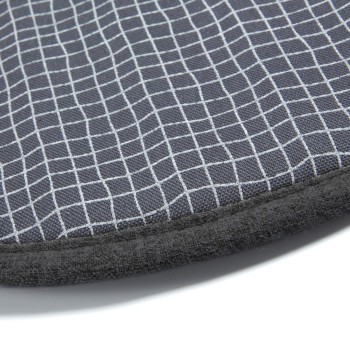 Cuscino Silke grigio scurorona grafite