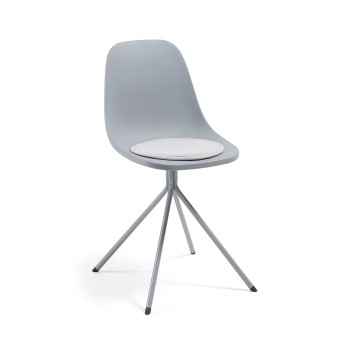 Cuscino Silke grigio scurorona grafite