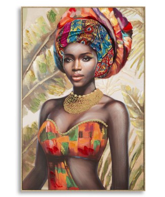 PINTURA SOBRE LIENZO CON CUADRO DEVA -B-