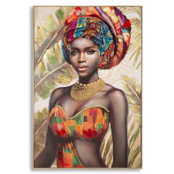 PINTURA SOBRE LIENZO CON CUADRO DEVA -B-