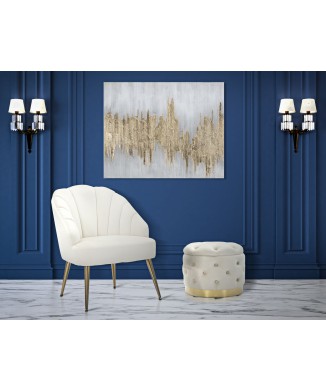 PINTURA SOBRE LIENZO DORADO