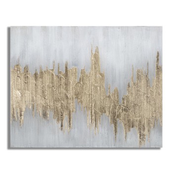 PINTURA SOBRE LIENZO DORADO