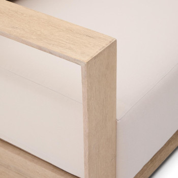 Sofá Ambra de 2 plazas en madera maciza de acacia con acabado claro, 174 cm, FSC 100%