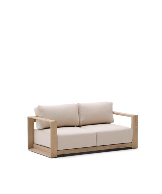 Sofá Ambra de 2 plazas en madera maciza de acacia con acabado claro, 174 cm FSC 100%