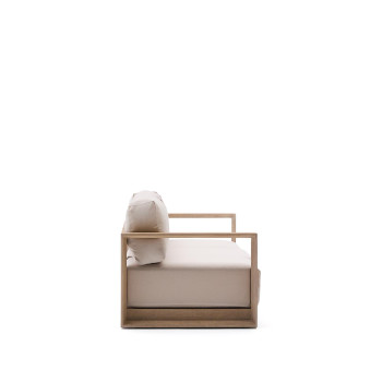 Sofá Ambra de 3 plazas en madera maciza de acacia con acabado claro, 249 cm, FSC 100%