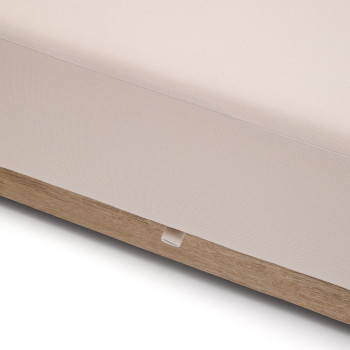 Sofá Ambra de 3 plazas en madera maciza de acacia con acabado claro, 249 cm, FSC 100%