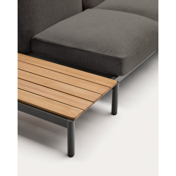 Sofá esquinero modular para exterior de 4 plazas Sorells con tapizado