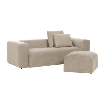 Sofá Blok 2 plazas beige 210 cm