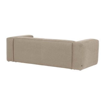 Sofá Blok 2 plazas chaise longue derecha beige 240 cm