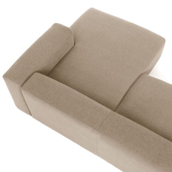 Sofá Blok 4 plazas chaise longue derecha beige 330 cm