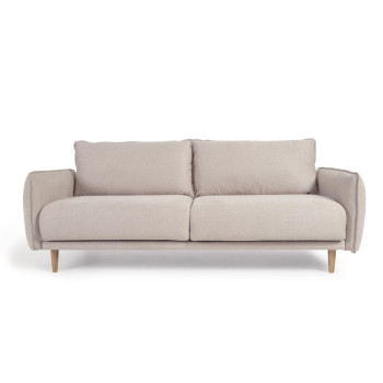 Sofá Carlota de 3 plazas, beige, 213 cm, FSC Mix Credit