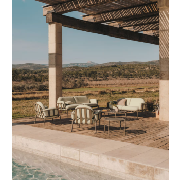 Sofá de exterior de 2 plazas Joncols THE SHAPE