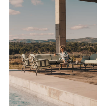 Sofá de exterior de 3 plazas Joncols THE SHAPE