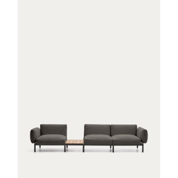 Sofá modular de exterior de 3 plazas con tapizado de Sorells