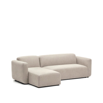 Sofá modular Neom 3 plazas chaise longue derecha/izquierda beige 263 cm FSC Mix Crédito