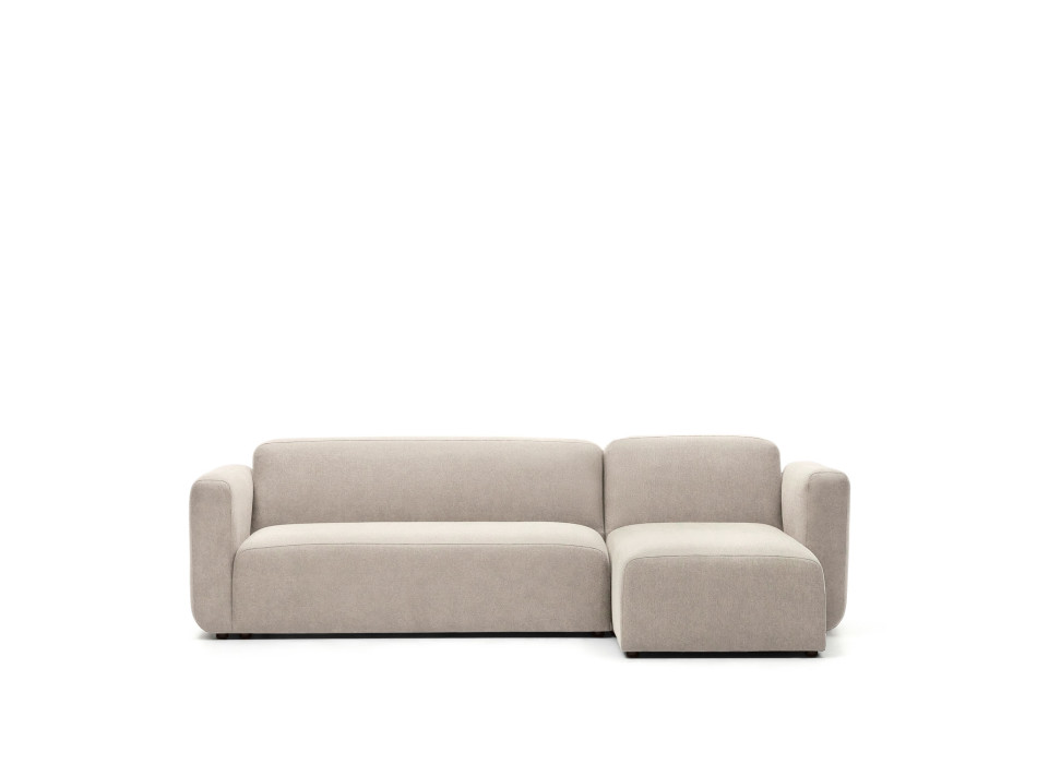 Sofá modular Neom 3 plazas chaise longue derecha/izquierda beige 263 cm FSC Mix Crédito