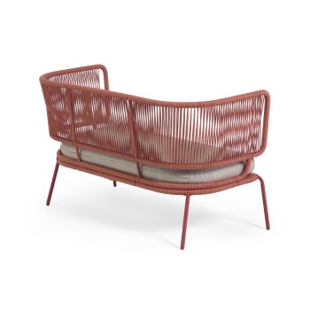 Sofá de cuerda de 2 plazas Nadin