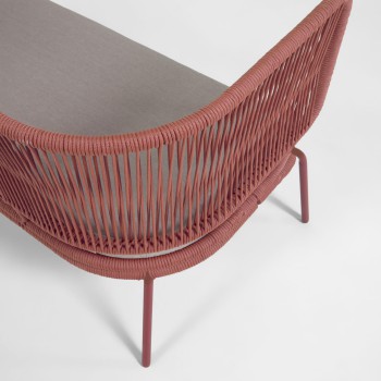 Sofá de cuerda de 2 plazas Nadin