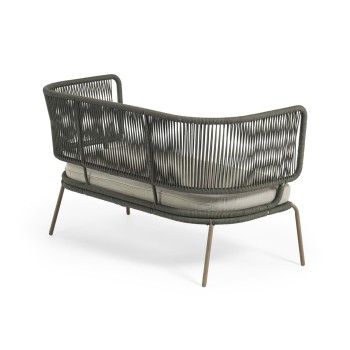 Sofá de cuerda de 2 plazas Nadin