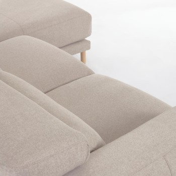 Sofá Singa de 3 plazas con chaise longue derecha