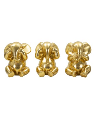 ELEFANTE NO PUEDO VER/NO PUEDO OÍR/NO PUEDO HABLAR JUEGO DE 3 PIEZAS