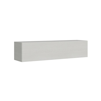 Isoka Elements - Mueble de TV de pared Isoka con hojas abatibles y organizador de cables, ancho 173,6 cm, alto 40 cm, profundidad 39,2 cm, roble natural