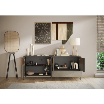 EVEREST - Aparador de 4 puertas y 1 cajón